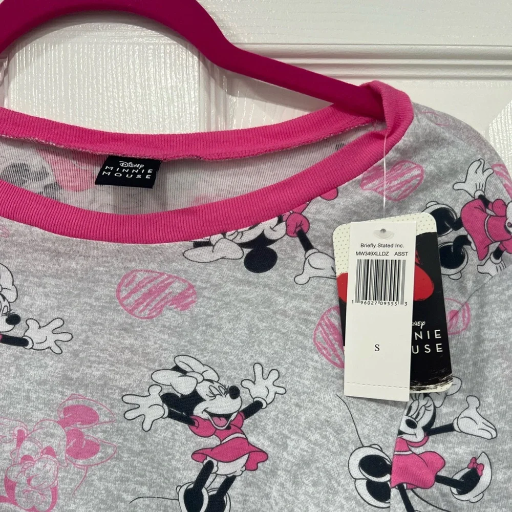 Minnie Mouse Two Piece Long Sleeve Pajama Top and Bottoms - Picture 4 of 8